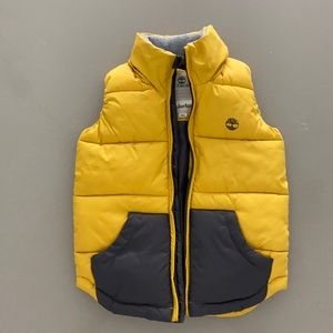 Timberland puffer vest yellow. Boys size 3T